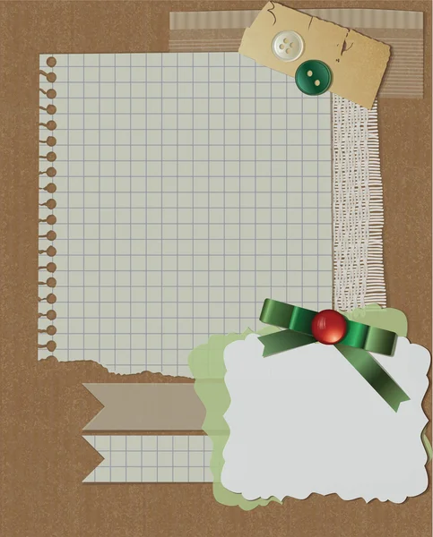 Scrapbook conception de Noël — Image vectorielle