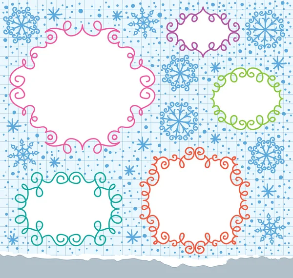 stock vector Christmas frames