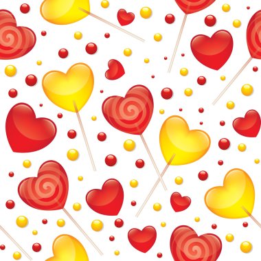 Lollipops seamless pattern clipart