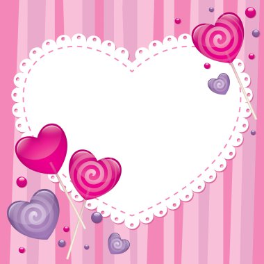 Valentine's day greeting card clipart