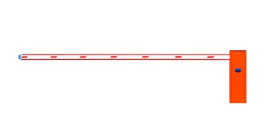 Road barrier isolate on white background clipart