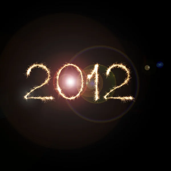 Nieuwe jaar 2012 in de ruimte — Stockfoto