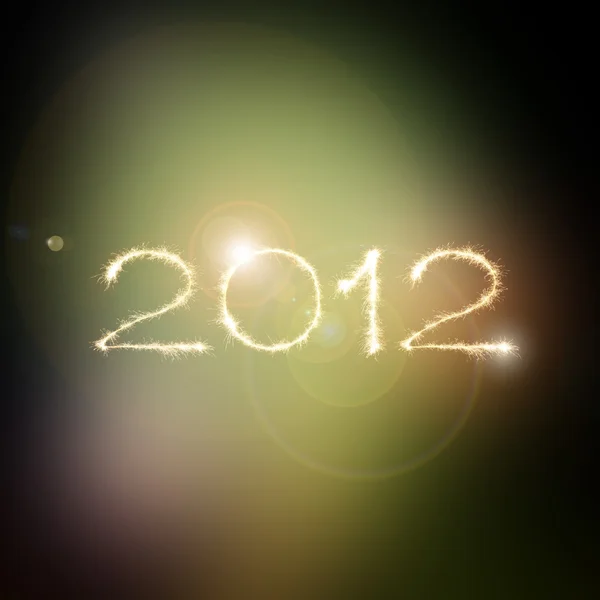 Año Nuevo 2012 en el espacio — Foto de Stock