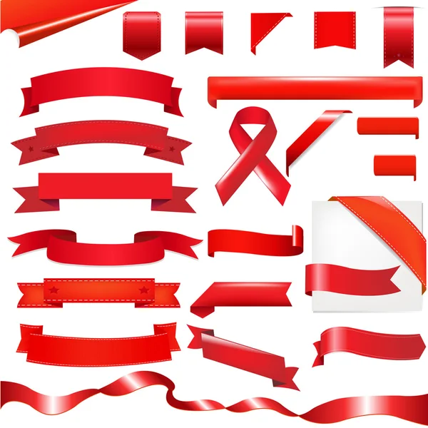 Red Set — Stock Vector