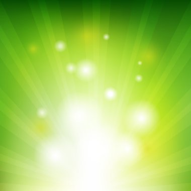 Green Background With Beams clipart