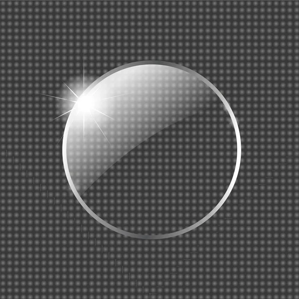 Boule en verre avec étoile — Image vectorielle