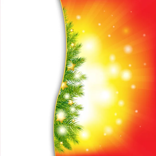 Jul bakgrund med stjärnor — Stock vektor