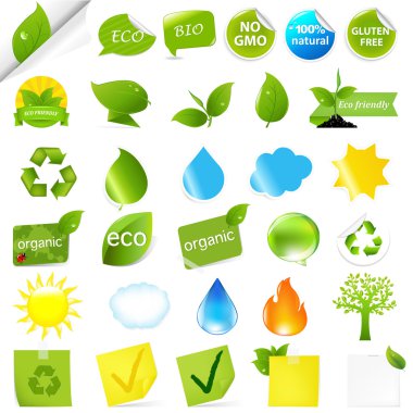 Eco Symbols Set clipart