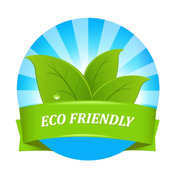 Eco Friendly Label — Stock Vector