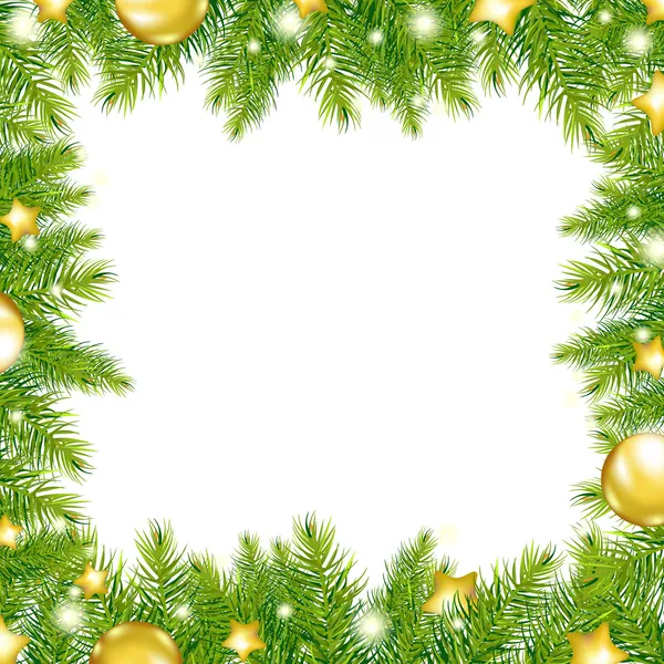Sfondo natalizio con albero di Natale — Vettoriale Stock