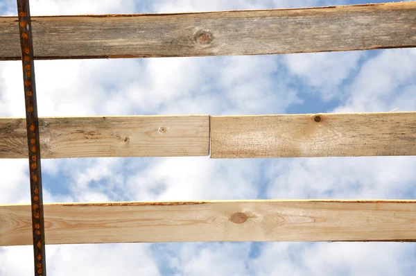 The sky through boards — Stock Photo, Image