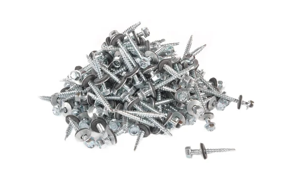 Screws with washers — Stock Photo, Image