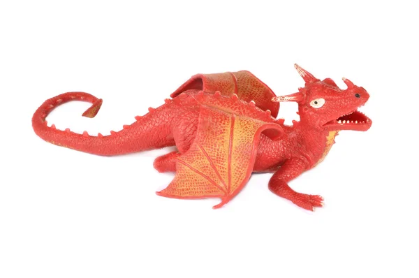 Zabawka - czerwony smok — Zdjęcie stockowe