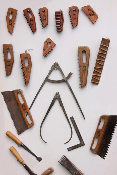 Různé nástroje kamenné carver — Stock fotografie