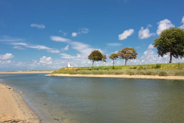 Seascape, entrance to the port of St Valery sur Somme — Stock Photo, Image