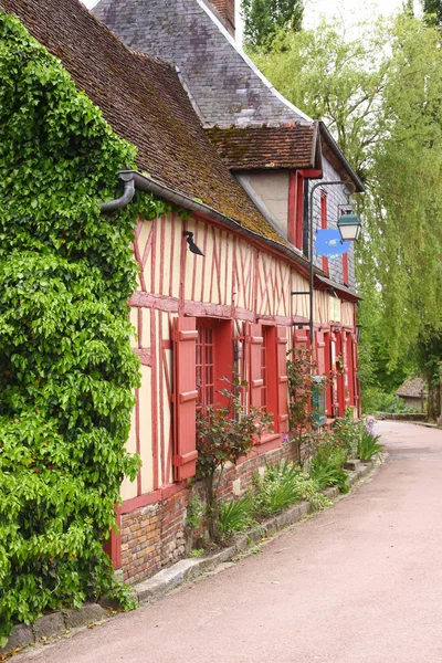Fransa gerberoy Köyü eski evleri — Stok fotoğraf