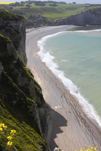Landscape, the cliffs of Etretat in France — Stock Photo, Image