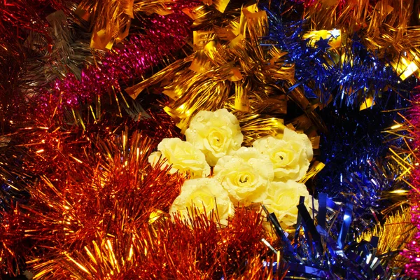 Guirnaldas y decoraciones para Navidad y Año Nuevo — Foto de Stock
