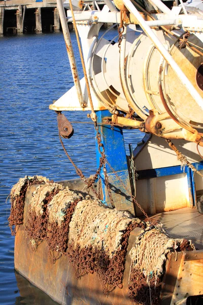 Details of an old fishing boat, a trawler — Stock Photo, Image
