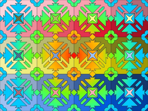 Naadloze gekleurde patroon — Stockvector