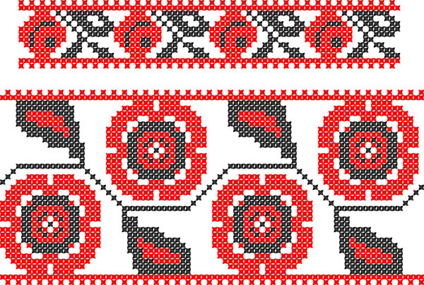 Два бесшовные вышитые хорошо как ручной вышивке крестом