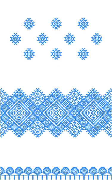 Embroidered good like handmade cross-stitch pattern — Stock Vector