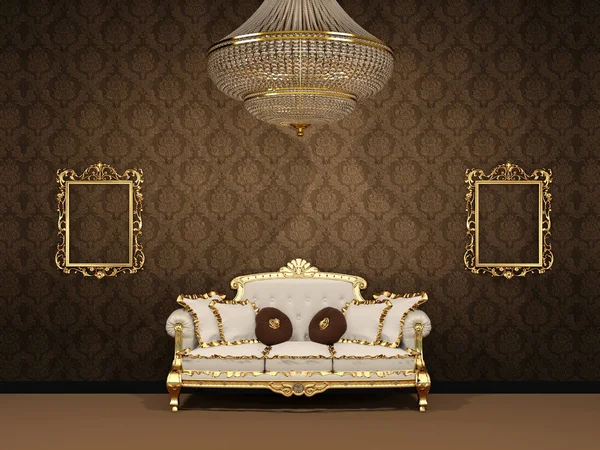 Royal luxury interior space apartment — Stock Photo, Image