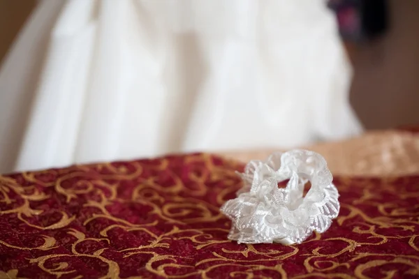 stock image Garter on bed