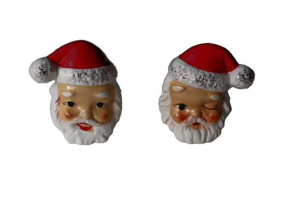 stock image Antique Santa Salt and Pepper Shakers