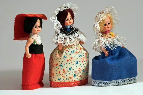 Suvenýr. tři panenky. — Stock fotografie