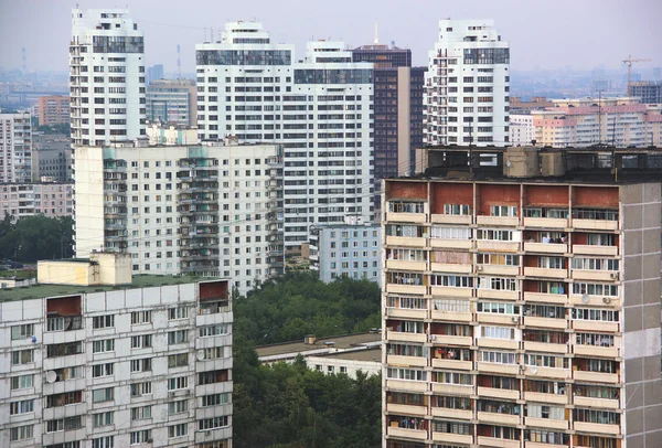 Woonwijk in Moskou Stockafbeelding