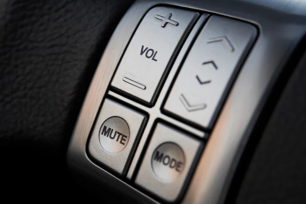 Boutons de contrôle audio voiture — Photo