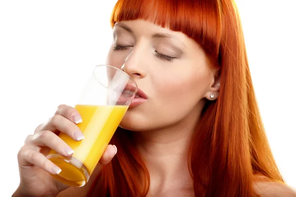 stock image Drinking orange juice