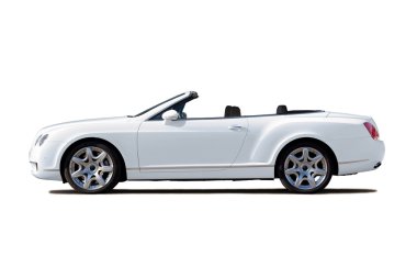 White cabriolet clipart