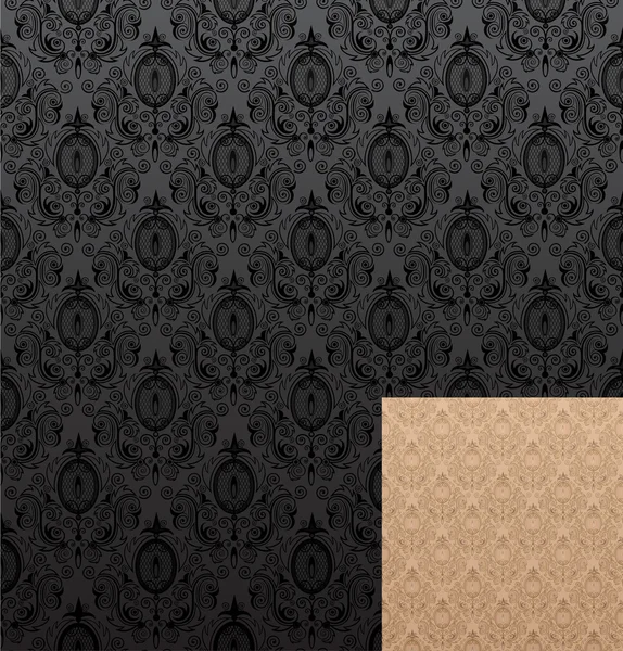 Seamless wallpaper patterns — Stock Vector
