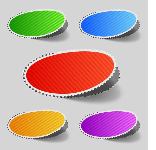 Multicolored stickers — Stock Vector