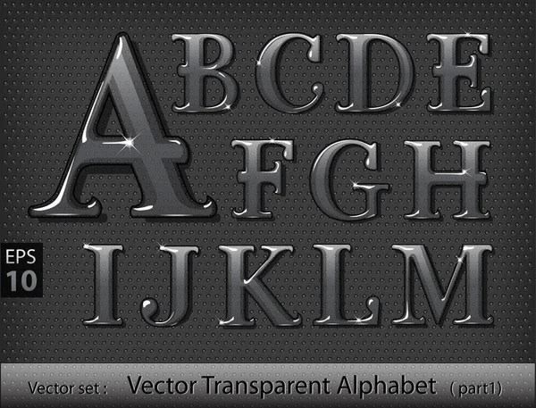 Glasbuchstaben Vektorgrafiken