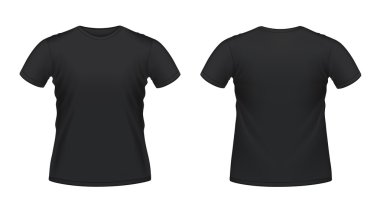Siyah erkek T-shirt