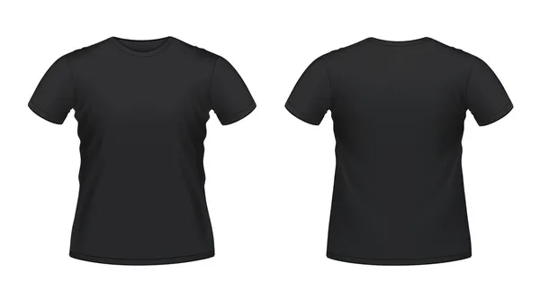 T-shirt dos homens negros — Vetor de Stock