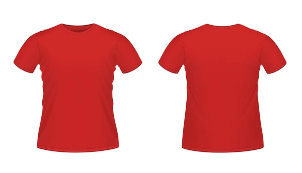 Rode mannen t-shirt — Stockvector