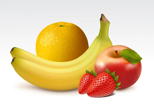 Frutas maduras — Vector de stock