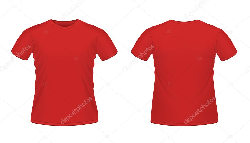 Camiseta roja  Vector Premium