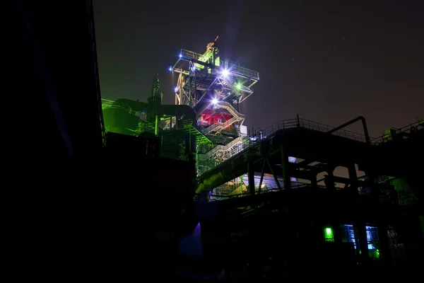 Stock image Factory at night