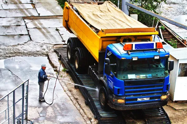 Lavado de camiones — Foto de Stock