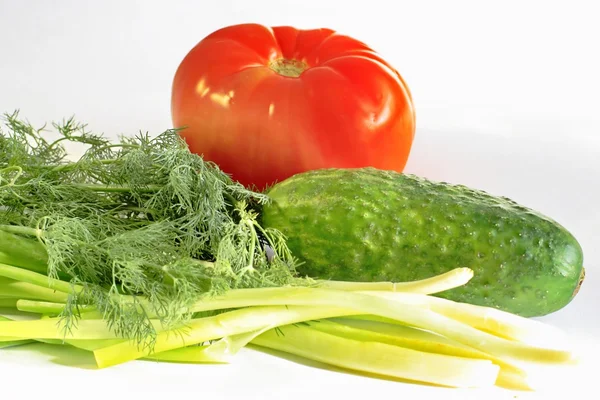 Vegetables for a salad — Stock Photo, Image