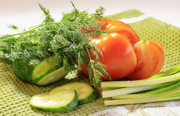 Groenten voor een salade — Stockfoto