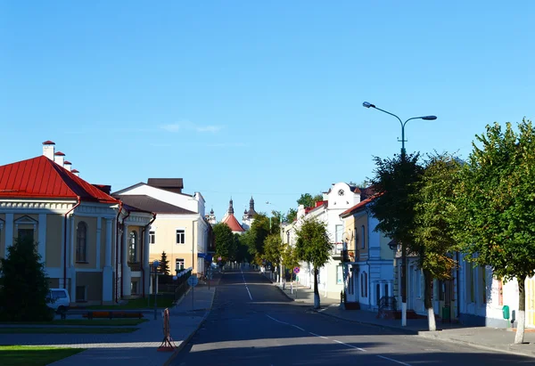 Улица в старом Пинске, Беларусь — стоковое фото