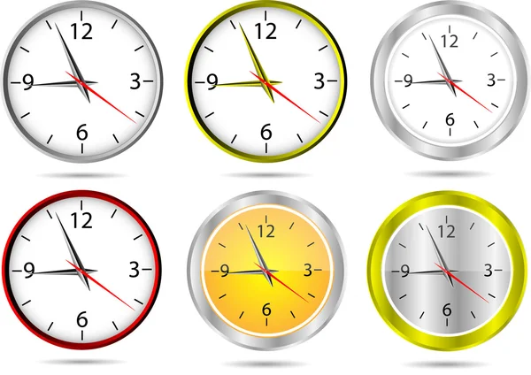 Векторные офисные часы — стоковый вектор