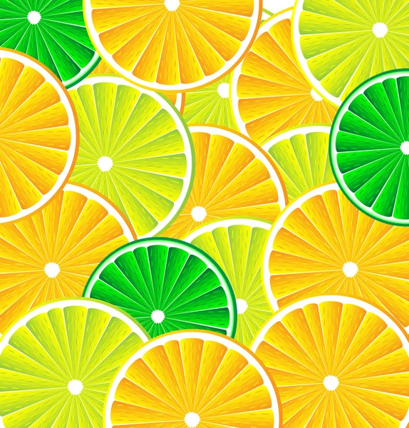 Citrusvruchten achtergrond vector — Stockvector