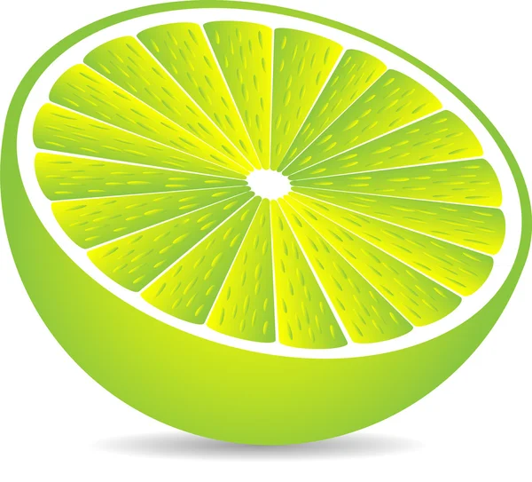 Halve citroen — Stockvector